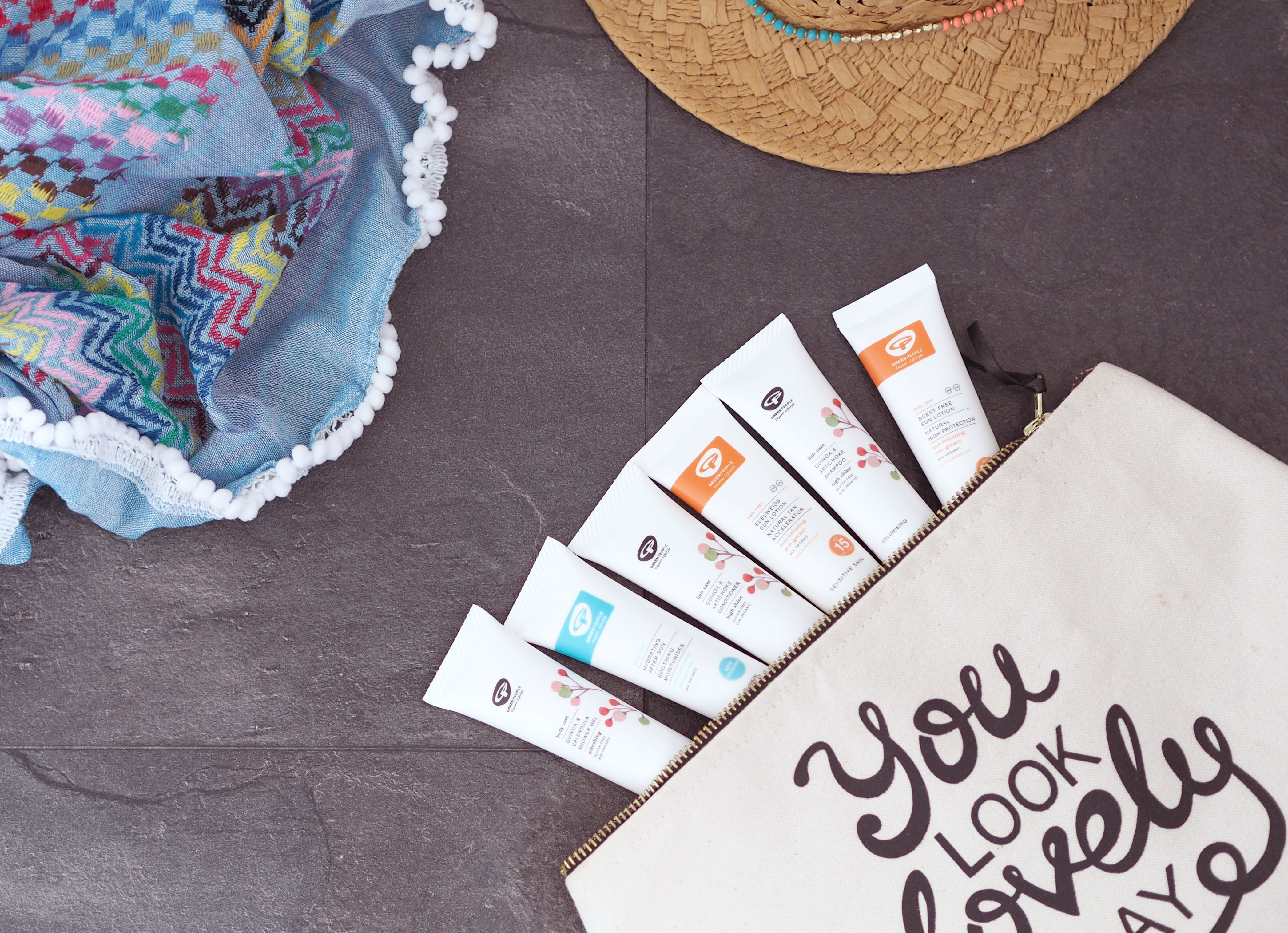 The easy way to fill your travel wash bag with green people